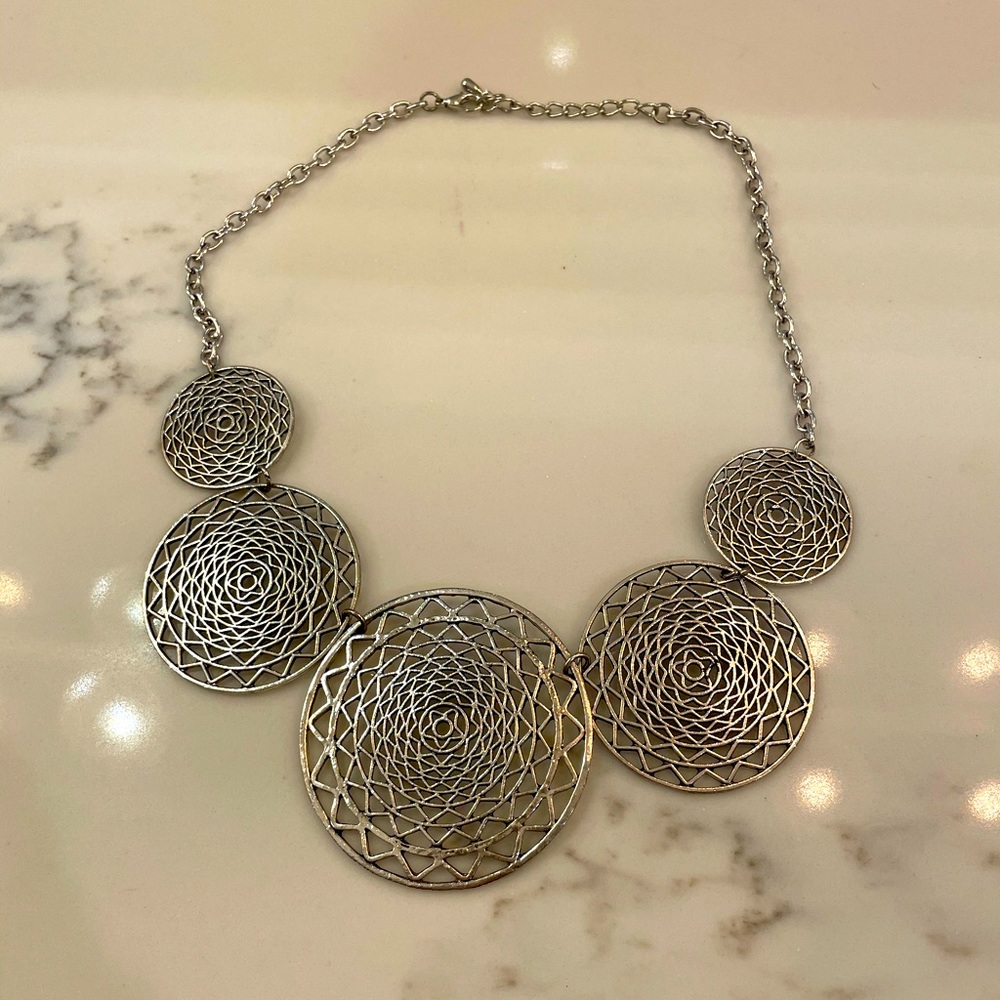 Silver Boho Necklace